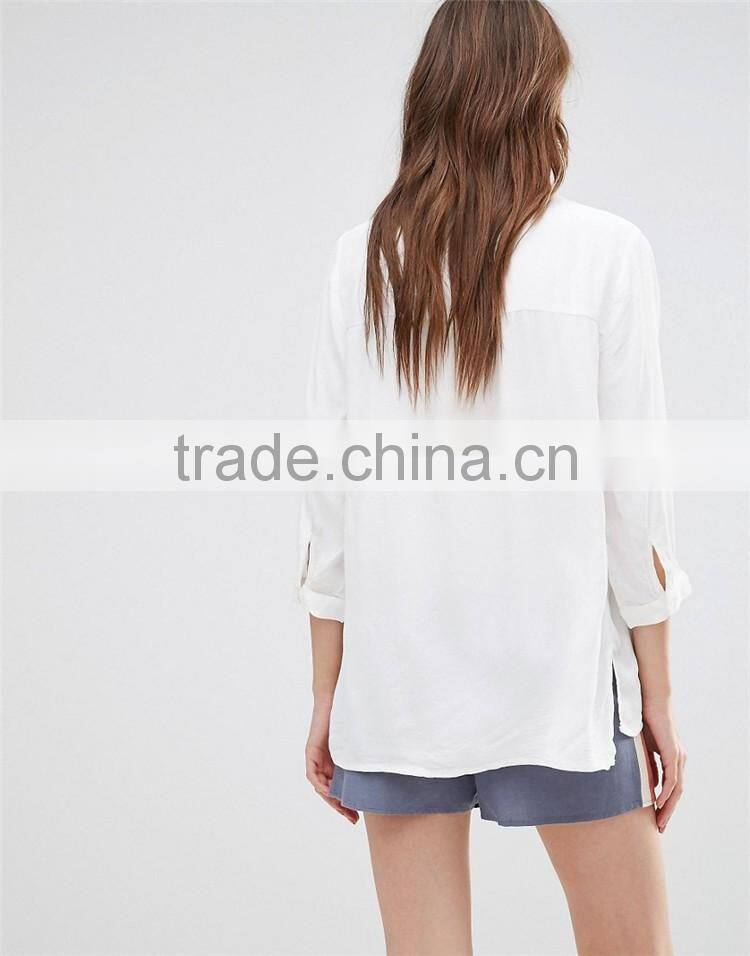 2017 Blouse Women Summer Formal Western Wear Women White Blouse Women