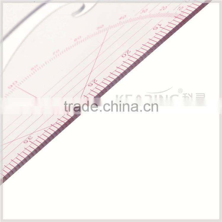 Kearing brand 1/4 transparent non toxic sandwich line scale ruler 1:4/1:5 #8545