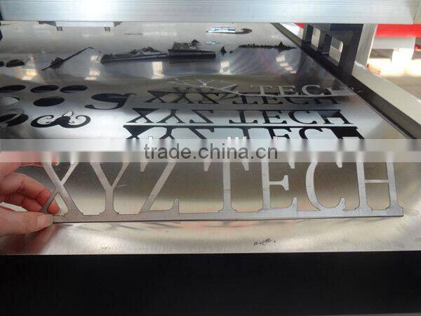 High speed cutting 30mm acrylic and 1.5mm stainless steel plate laser metal engraving machine