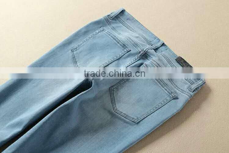 GZY 98%cotton+2%spandex factory in guangzhou fashion ladies jeans top design