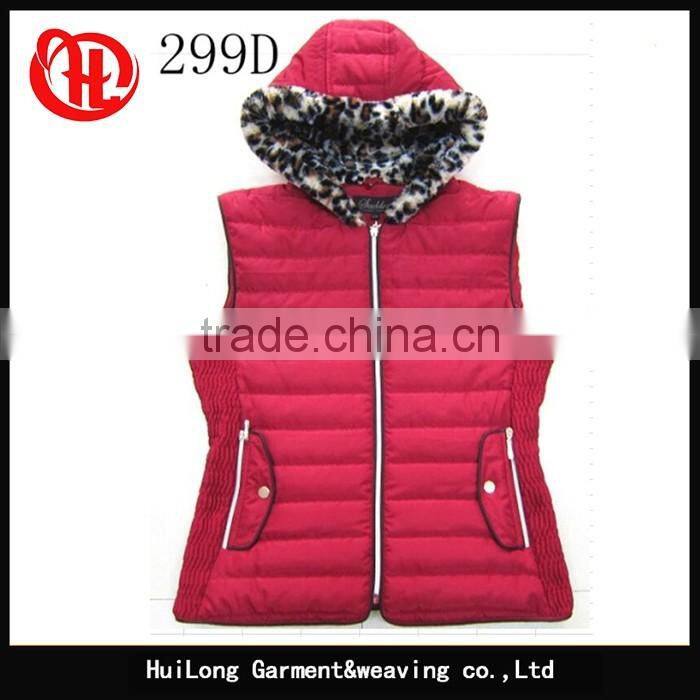 Women padded jacket sleeveless thick vest