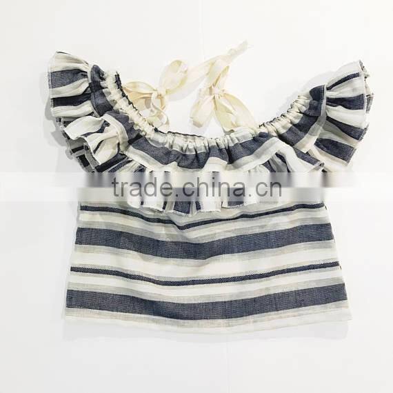 New fashion cheap wholesale stripe baby clothing romper two piece baby clthes kids clothing set