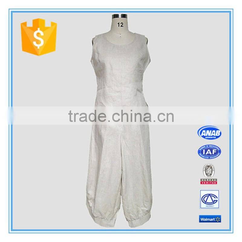 Ladies Fashion Ramie Fabric Suits Pants