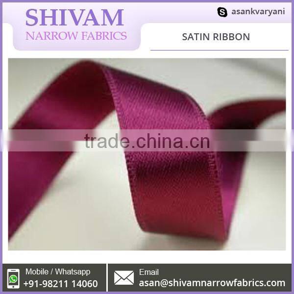 Quality Tested Polyester Made Custome Size Satin Ribbon Roll