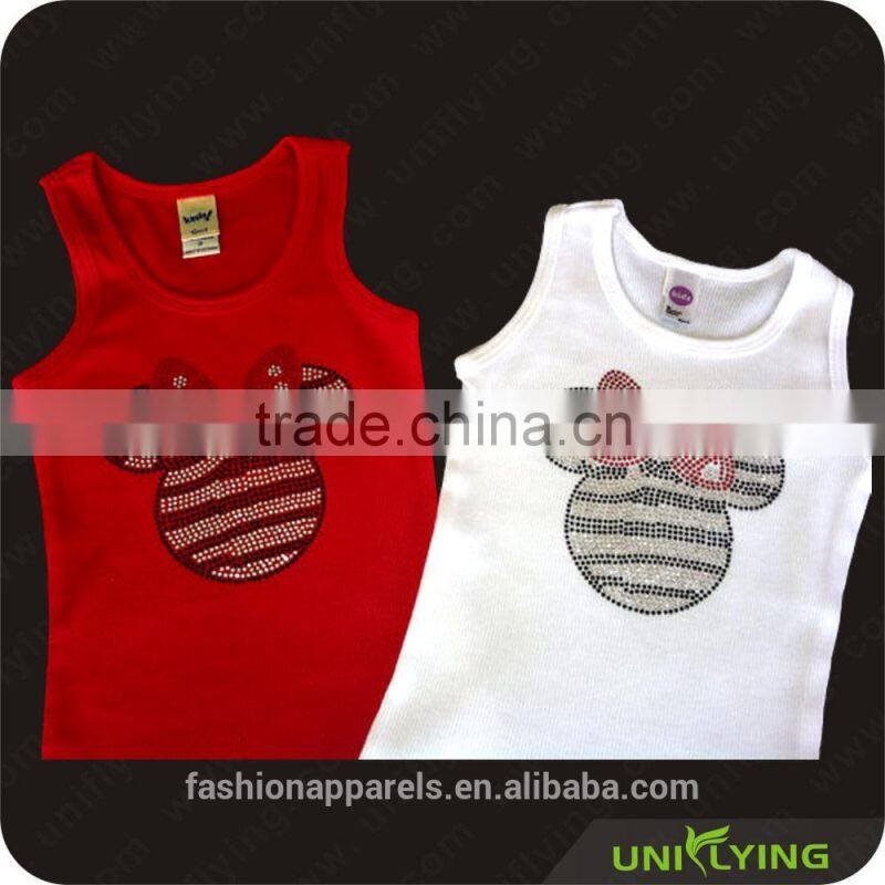 Female Fitness Tank top Crytal branded logo