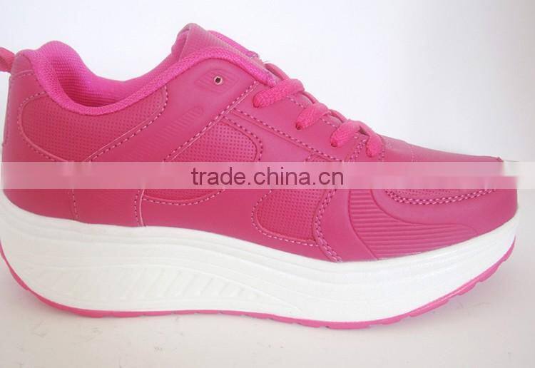 Elastic PU upper different style fashion women shoes