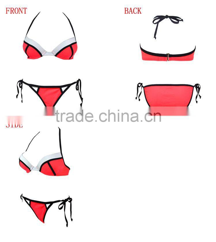 new neoprene bikini factory, pink neoprene bikini manufacturer