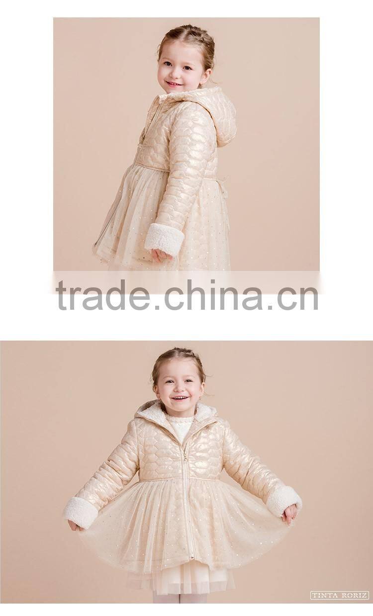 Winter Jacket For Girls Fashion Design Waterproof Children's Coat Polyester Fabric Outfit Wholesale