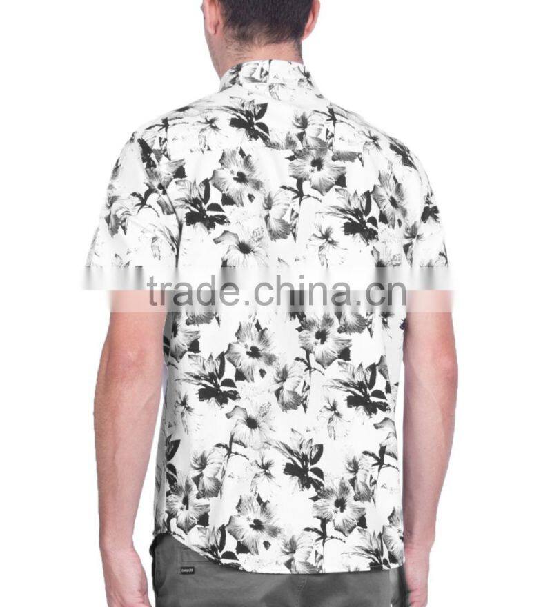 China Suppliers High Quality Hawaii Fancy Floral Custom Printed T-Shirts Men