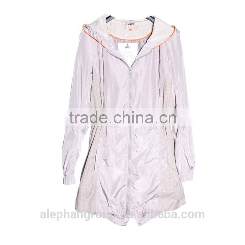 2014 2014 light weight parka woman custom made jacket white pure color jacket lady