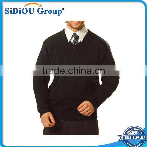 Men's contrast color jumper bulk buy clothing