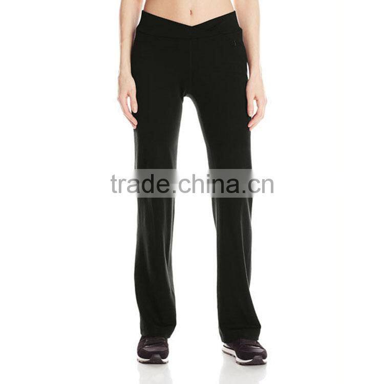 Summer feeling women sweat pants half merino wool jogger pants