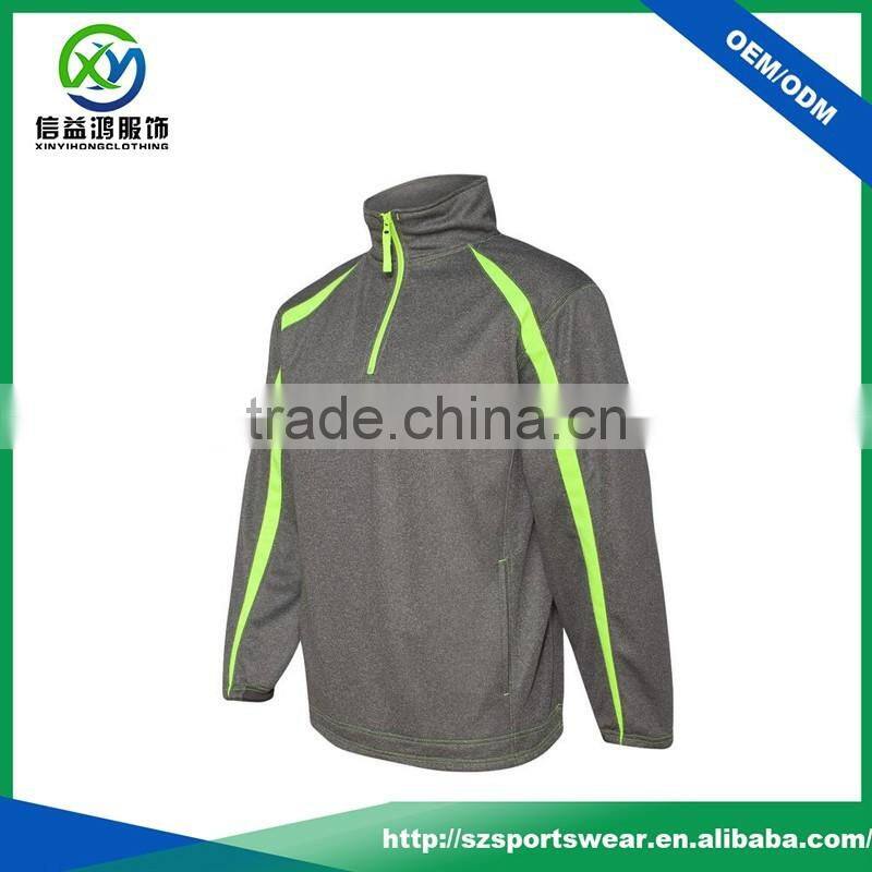 Best Price 95%Polyester 5%Spandex Contrast Zip Men's Golf Jacket
