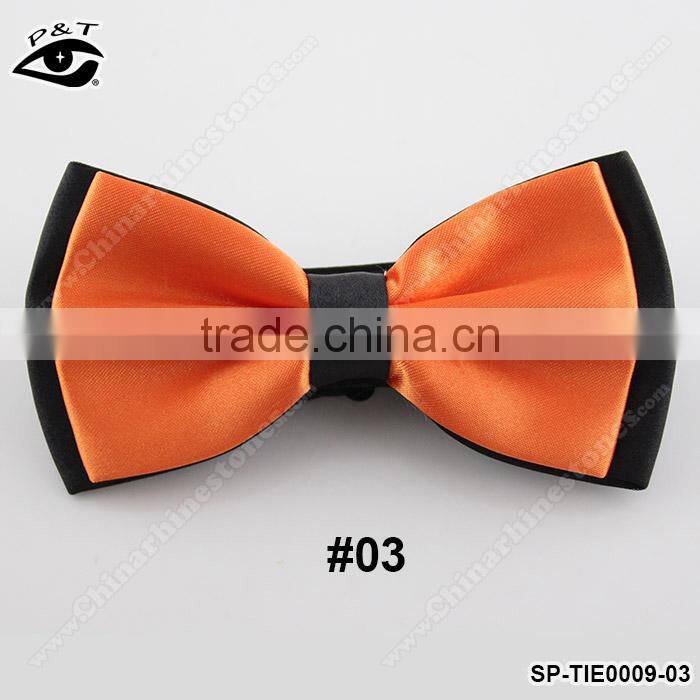 12.5x6.5CM fancy polyster bow tie British Style Solid Bowtie for Bridegroom Wedding Dress