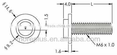 Slotted Washer Head Screws Plastic Screw