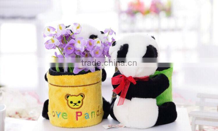 Ins Hot Sale Animal shaped plush pencil vase