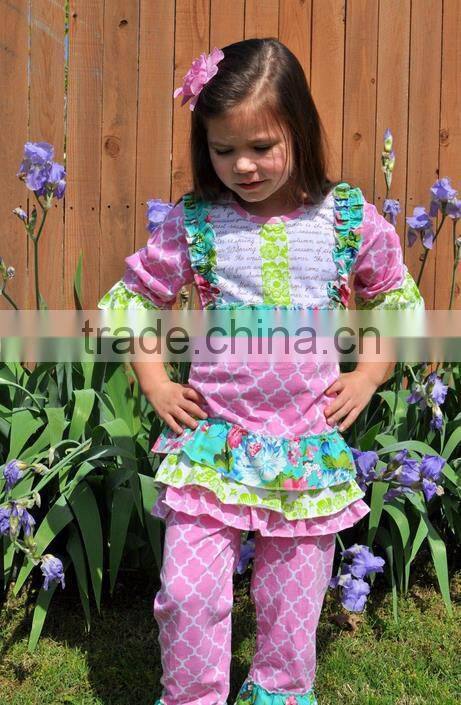 patriotic style 4th of july swing top & ruffles pants persnickety remake toddler girls boutique clothing sets