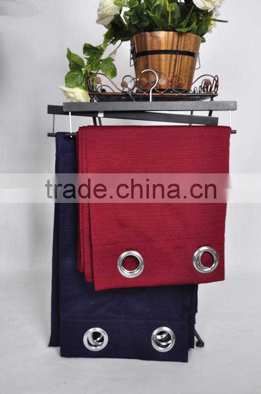2015 latest design hot selling plain rib curtain with china biggest manufacturer