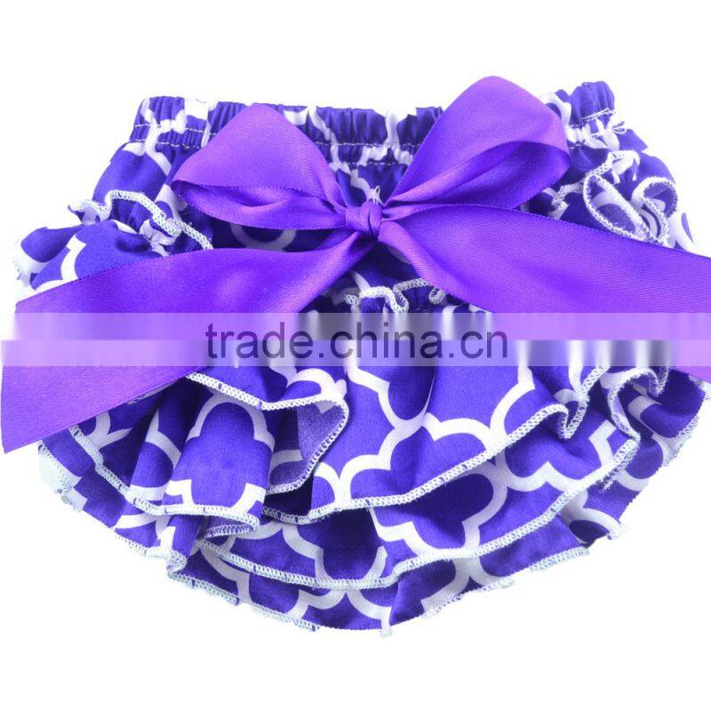 Multicolor satin baby ruffle diaper cover shorts bloomers