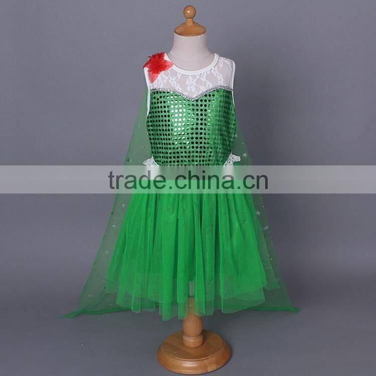 2015 new arrival cosplay kids elsa costume / elsa dress for girls M5041803
