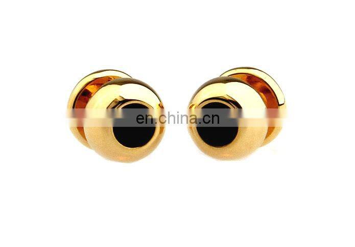 Gold plated metal studs Cufflinks Manufacture Alibaba wholesale