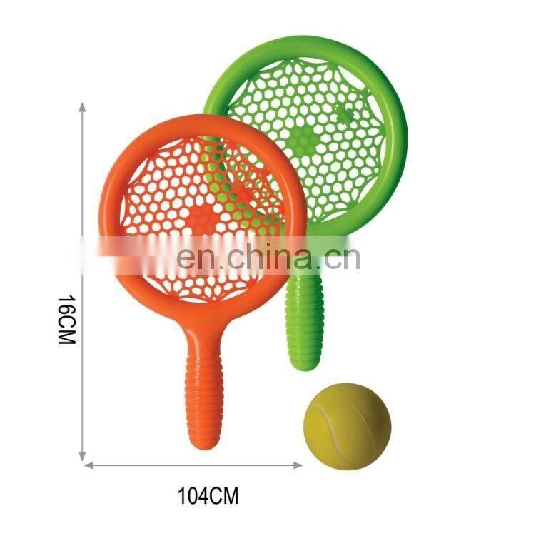 Outdoor kids beach tennis plastic racket ball set /beach racket/tennis racket