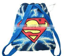 Superman beach towel bag