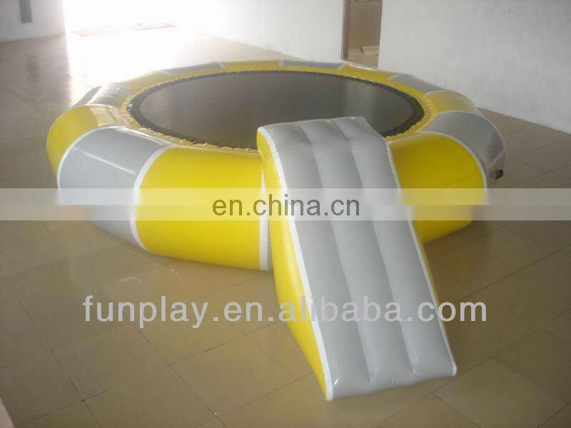 Fun inflatable water trampoline for sale,inflatable trampoline on water,inflatable floating water trampoline