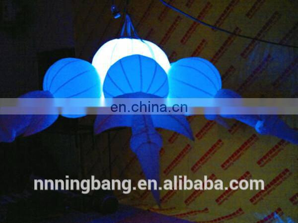 inflatable white balloon with led light inside
