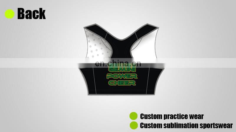Half length Custom Sexy cheer Cheerleading uniform