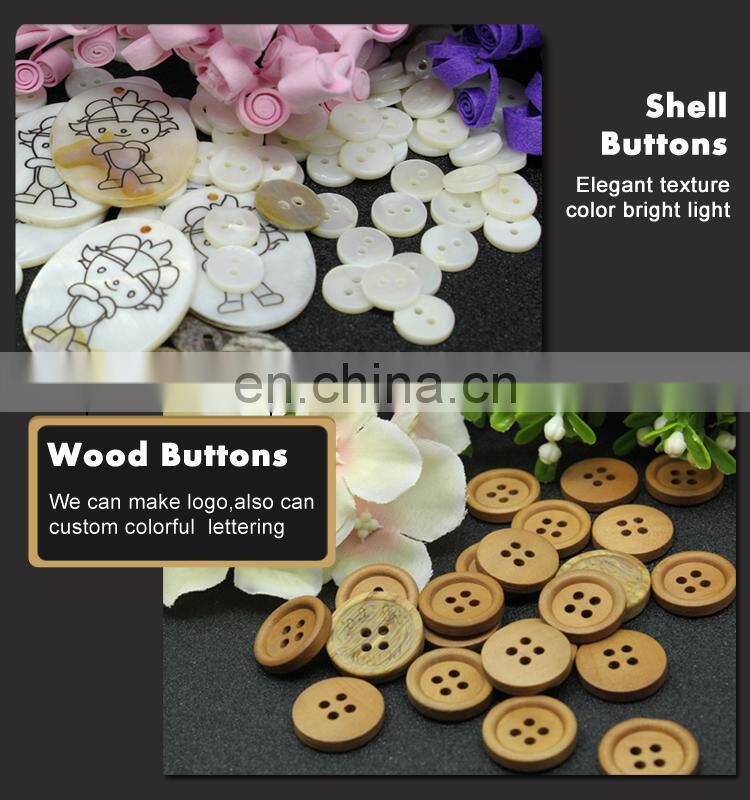 natural Butterfly pattern gold sewing buttons for coat
