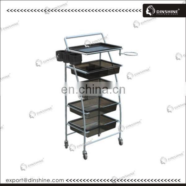 china factory directly wholesale adjustable beauty cheap hair salon drawer trolley cart