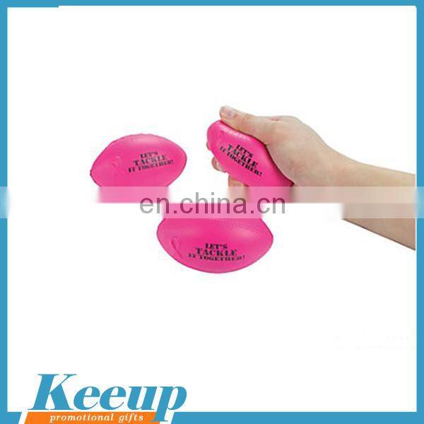 Mini Personalized keyring PU Football rugby shape stress ball giveaways 2016 hot sell