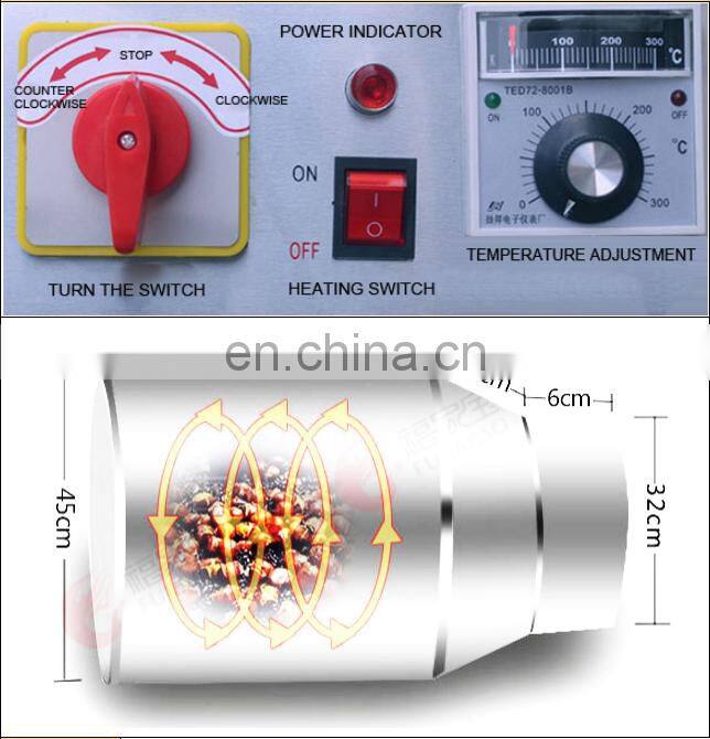 Small Nut Roasting Machines in Hot Selling/Popular macadamia nut roasting machine