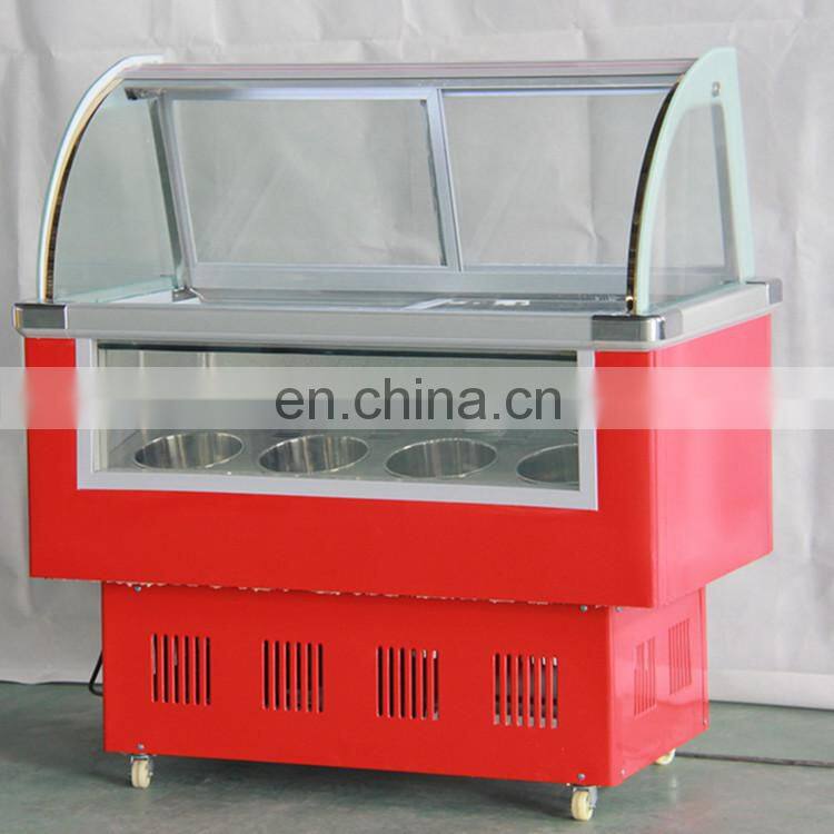 2018 Pastry display showcase /Ice cream cart/Ice cream deep display freezer