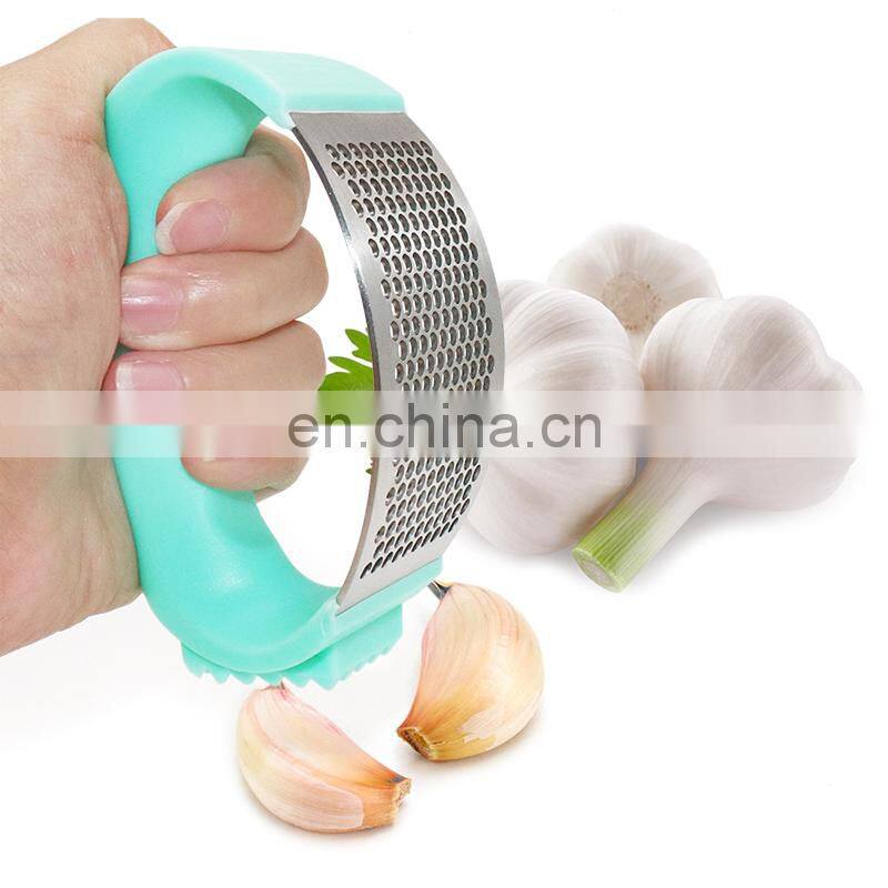 Kitchen Tools Multifunction 2 In 1 Stainless Steel Garlic Press