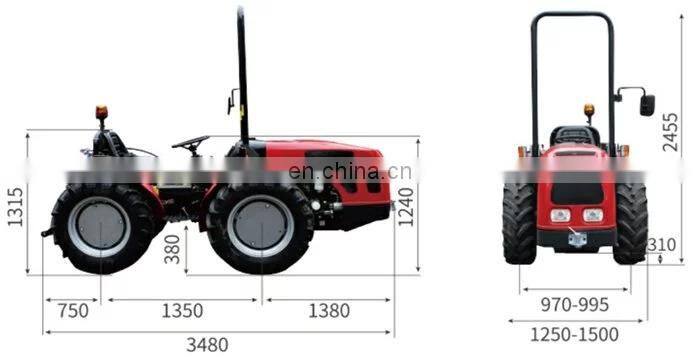 PAVESI ZS554 model 55HP Orchard Tractor,agricultural tractor