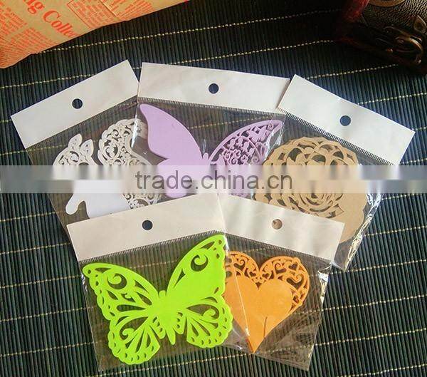 happy birthday partyfavour colorful paper tag wine glass paper hang tag for wedding party decoration