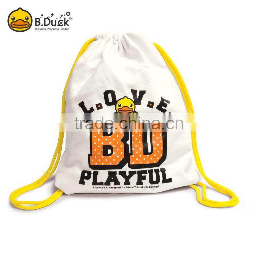 Wholesale new style reversible polyester black string shopping bags