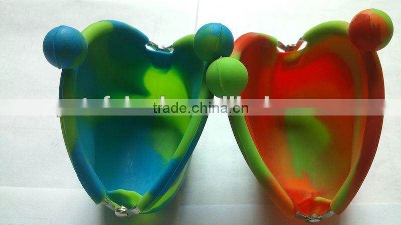 attractive silicone smart wallet Fancy coin purse Jelly coin purse for girls