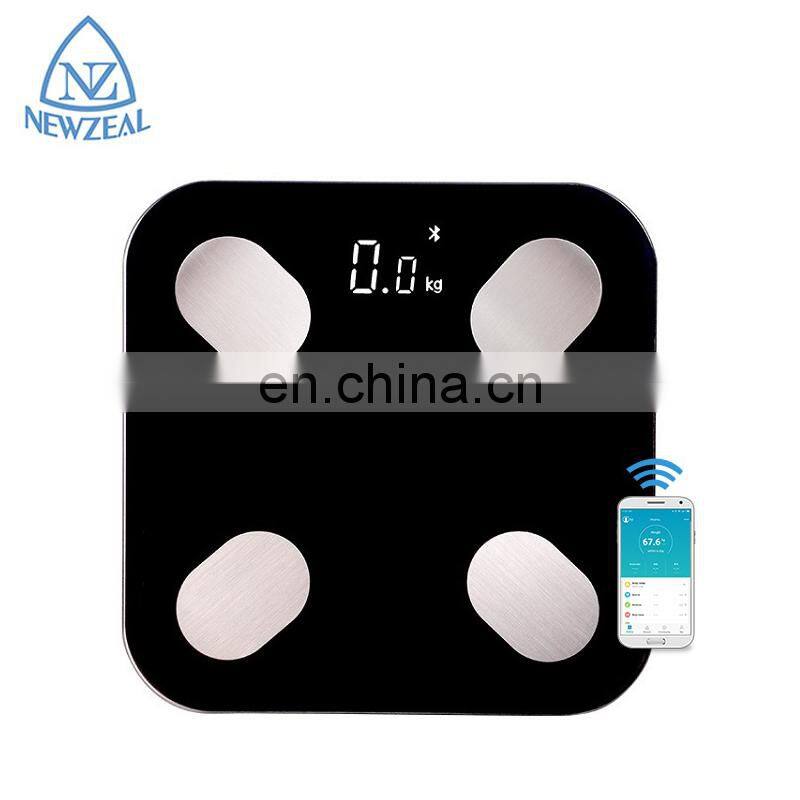 Customized Professional WIFI Smart Scale Fitbit 180Kg Backlit Accurate Digital Bathroom Body Fat Scale