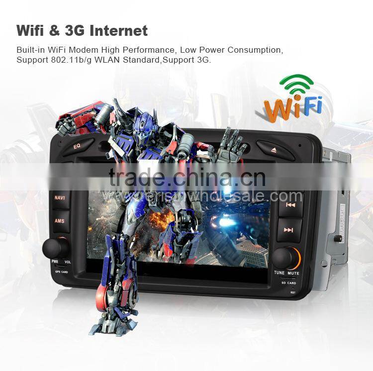 Erisin ES2507B 7" Mercedes Double Din Car DVD Player with GPS 3G WiFi Bluetooth