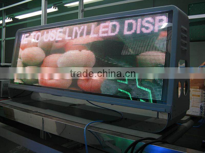Alibaba Trade Assurance Outdoor Advertising WIFI 3G P5 Full Color LED taxi Sign / Taxi Roof Light Box