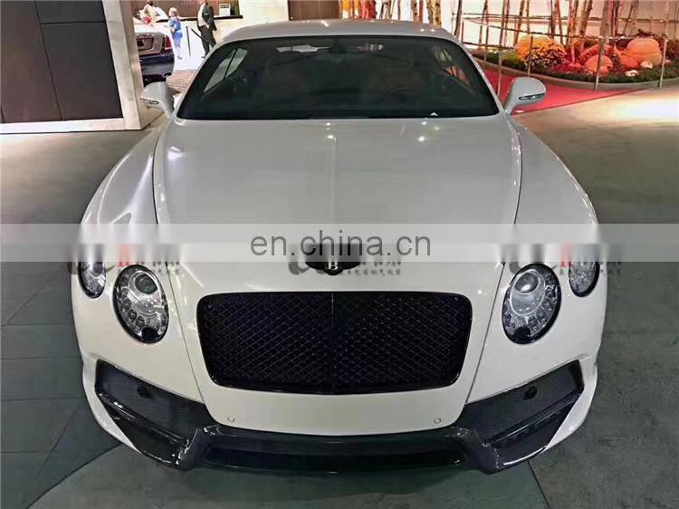 Body kit suitable for Bentley Continental GT in v style carbon fiber front bumper rear bumper side skirts and wing spoiler