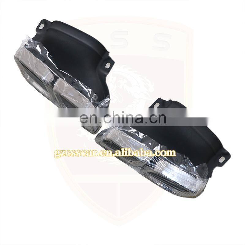 Car Accessories Auto Parts PP Material Front Bumper Rear lip Exhaust Tips 2018 Bens S class w222 S63 AMG Style Full Body Kit