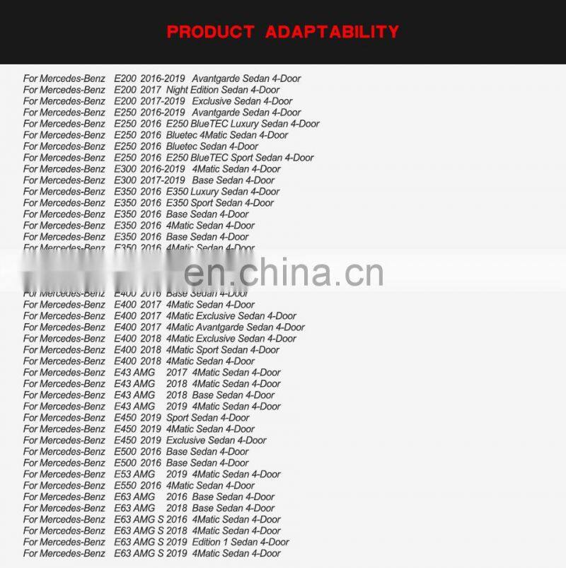 Carbon Fiber Car Wing Spoiler for Mercedes Benz W213 E200 E350 E63 AMG Sedan 2016-2019