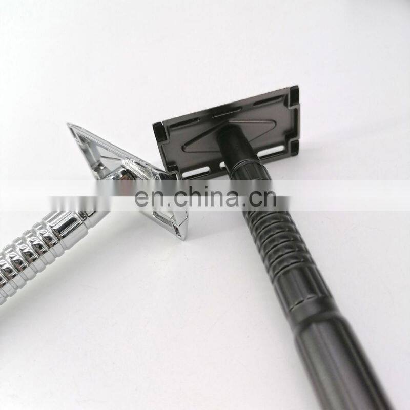 Classical Mens shaving Metal Stainless Steel single blade safety razor
