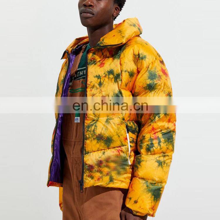 Factory Outlet 2021 Christmas Newest Low Price Customized Men's Winter Jacket Street Style Printed Warm Thick Bubble Down Jacket