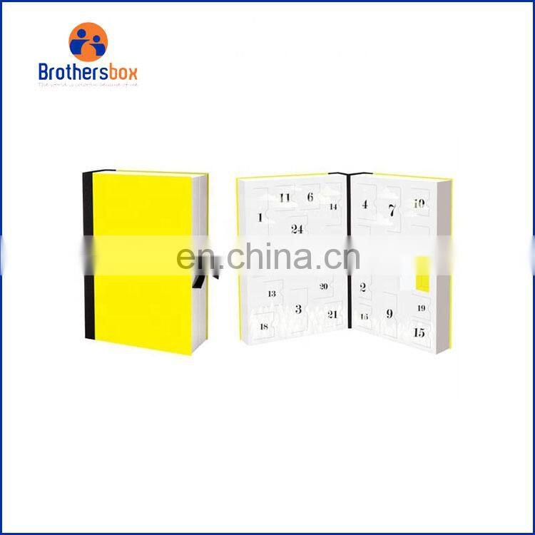 Custom Chocolate Advent Calendar Packaging Box gift box cardboard advent calendar