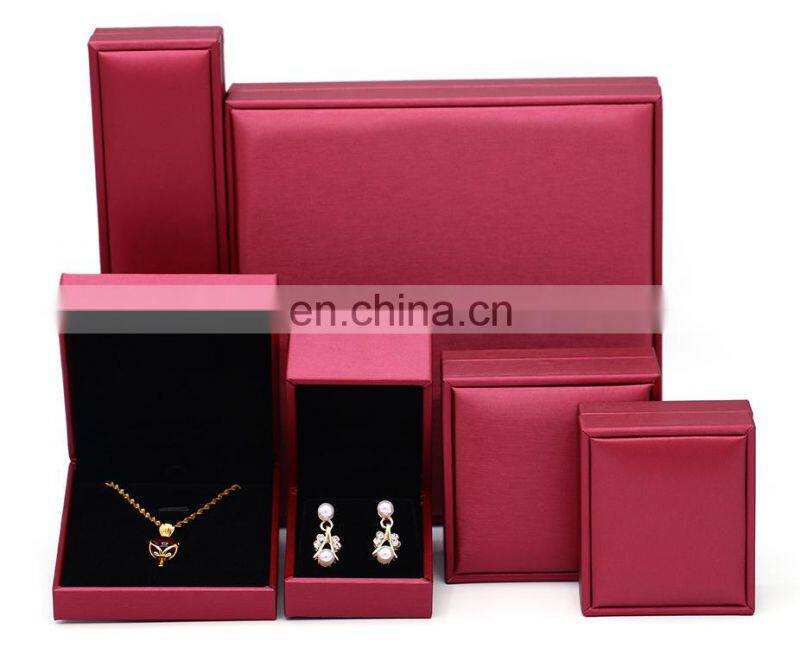 Custom High-End Pu Leather Ring Earrings Box Jewelry Packaging Box